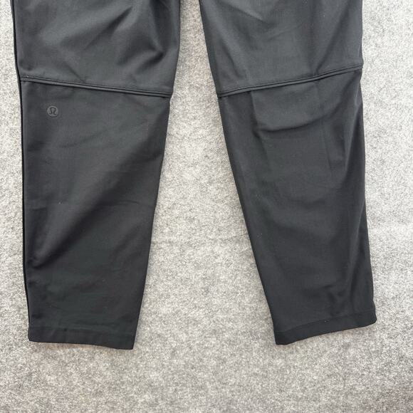 Lululemon Womens Essential High Rise Trouser Pant Size 2 Black Pleated Active - Picture 10 of 13